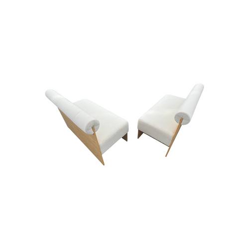 Exintor Cream-colored padded solid wood display booth (Set of 2), image 10