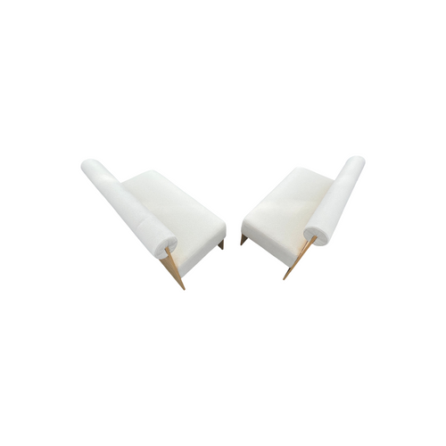 Exintor Cream-colored padded solid wood display booth (Set of 2), image 11