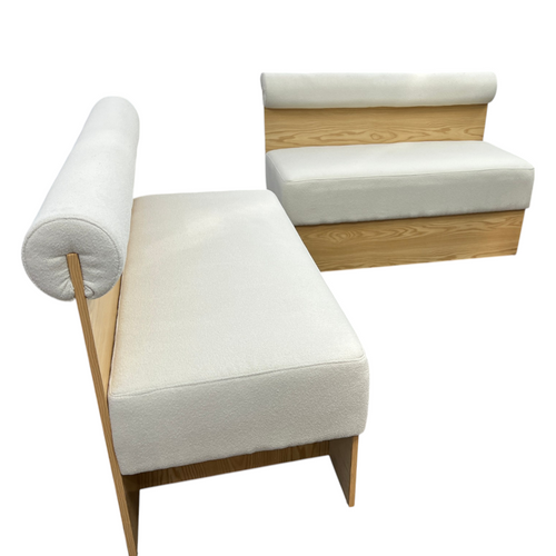 Exintor Cream-colored padded solid wood display booth (Set of 2), image 15