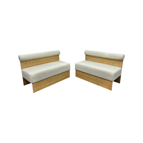 Exintor Cream-colored padded solid wood display booth (Set of 2), image 17
