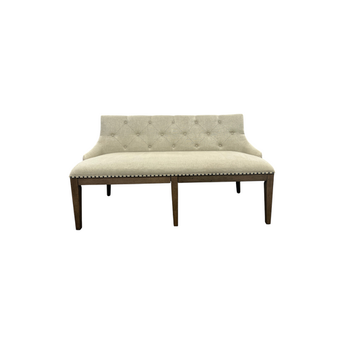 Lark Manor Aisja Upholstered Shelter Dining Bench - Brown, image 2