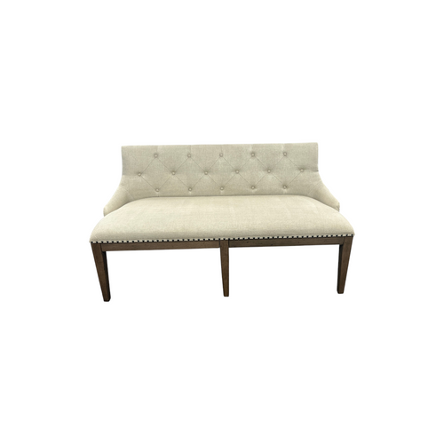 Lark Manor Aisja Upholstered Shelter Dining Bench - Brown, image 3