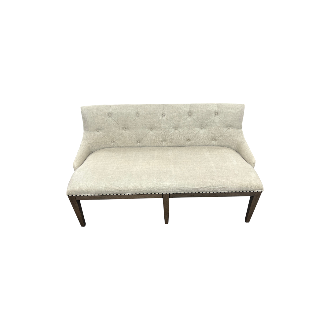 Lark Manor Aisja Upholstered Shelter Dining Bench - Brown