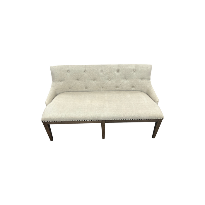 Lark Manor Aisja Upholstered Shelter Dining Bench - Brown, image 3