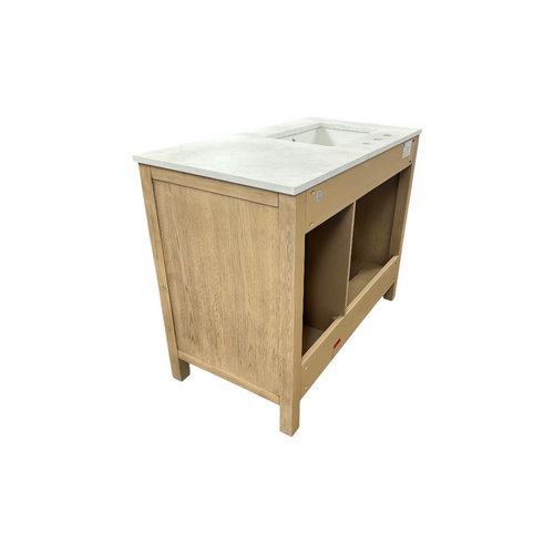 Birch Lane Lala 42" Single Bathroom Vanity With Grain White Engineered Stone Countertop Without Mirror, image 11
