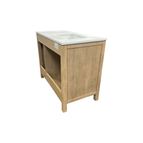 Birch Lane Lala 42" Single Bathroom Vanity With Grain White Engineered Stone Countertop Without Mirror, image 15