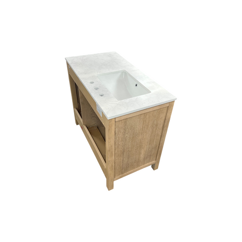 Birch Lane Lala 42" Single Bathroom Vanity With Grain White Engineered Stone Countertop Without Mirror, image 17