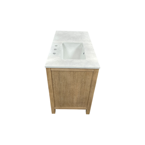 Birch Lane Lala 42" Single Bathroom Vanity With Grain White Engineered Stone Countertop Without Mirror, image 20