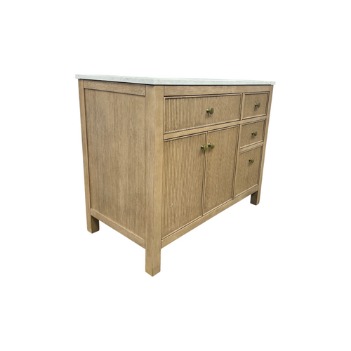 Birch Lane Lala 42" Single Bathroom Vanity With Grain White Engineered Stone Countertop Without Mirror, image 21