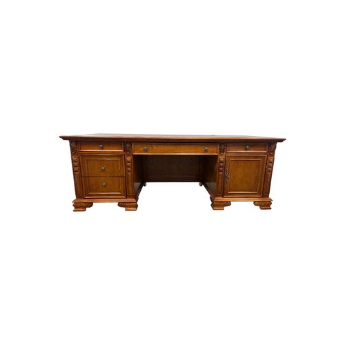 Canora Grey European Style Carved Office Desk, image 1