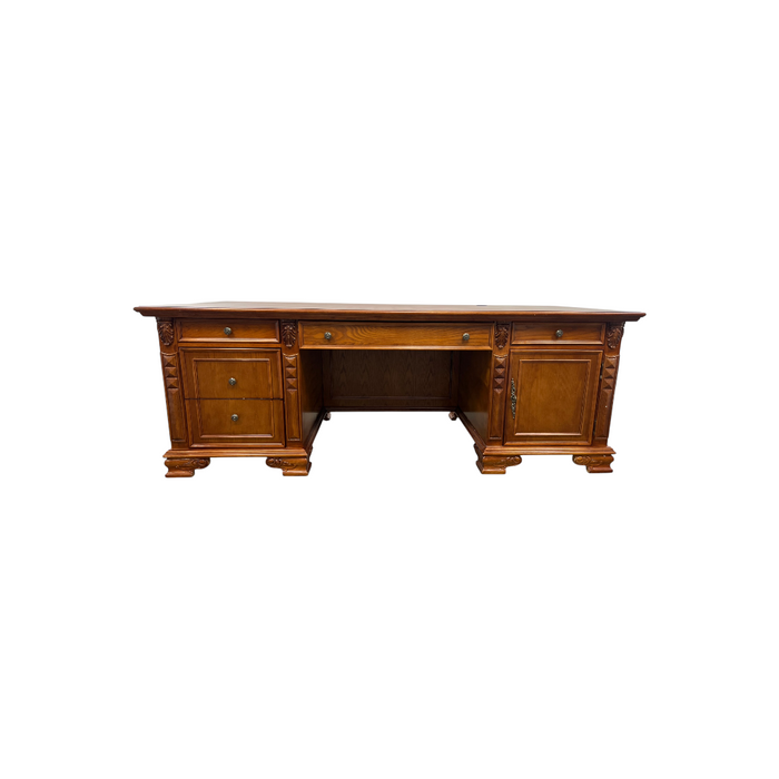 Canora Grey European Style Carved Office Desk, image 2
