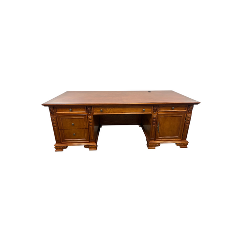 Canora Grey European Style Carved Office Desk, image 2