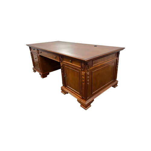 Canora Grey European Style Carved Office Desk, image 4