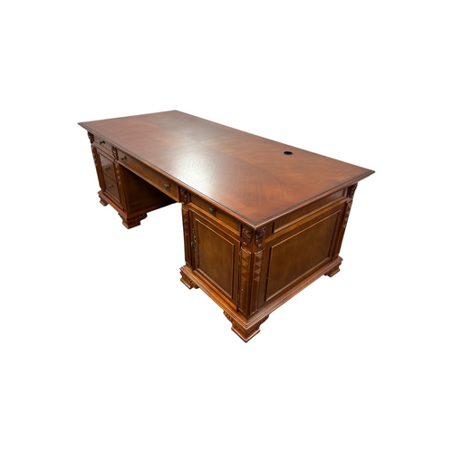 Canora Grey European Style Carved Office Desk, image 5