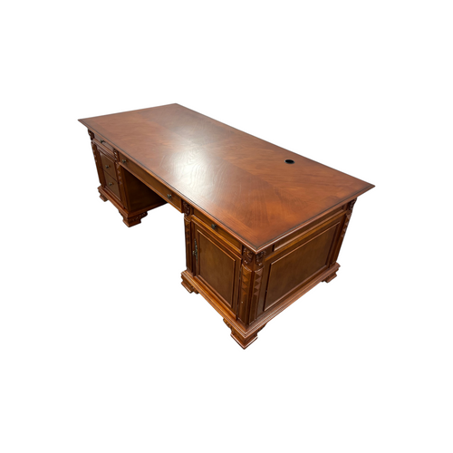 Canora Grey European Style Carved Office Desk, image 6