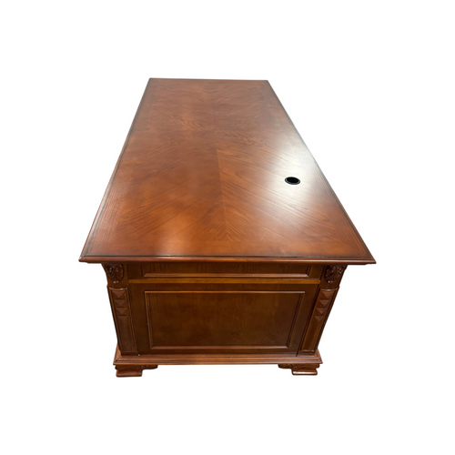 Canora Grey European Style Carved Office Desk, image 9