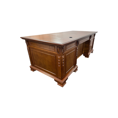 Canora Grey European Style Carved Office Desk, image 10