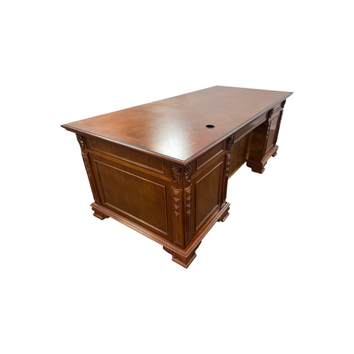 Canora Grey European Style Carved Office Desk, image 11
