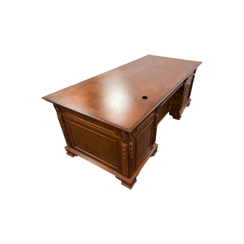 Canora Grey European Style Carved Office Desk, image 12