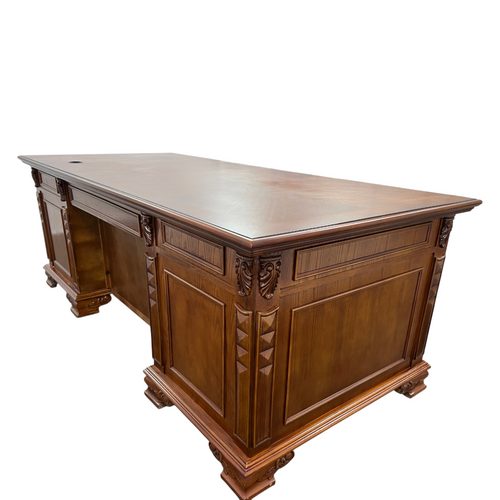 Canora Grey European Style Carved Office Desk, image 15