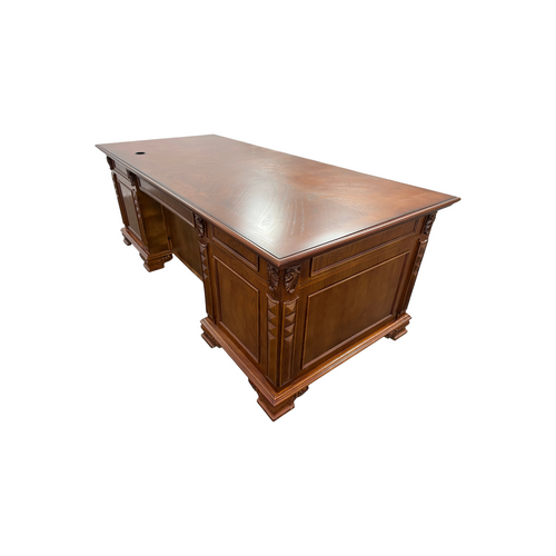 Canora Grey European Style Carved Office Desk, image 16