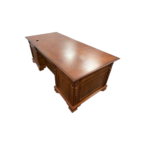 Canora Grey European Style Carved Office Desk, image 17