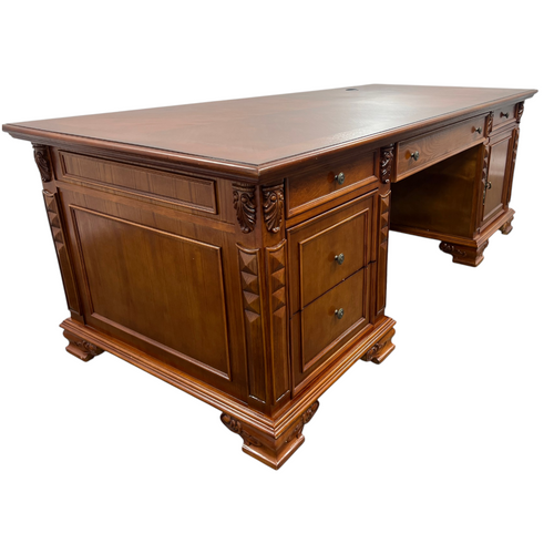 Canora Grey European Style Carved Office Desk, image 20