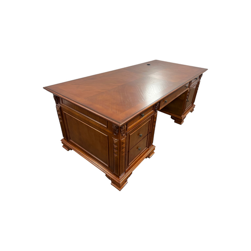 Canora Grey European Style Carved Office Desk, image 21