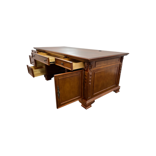 Canora Grey European Style Carved Office Desk, image 27