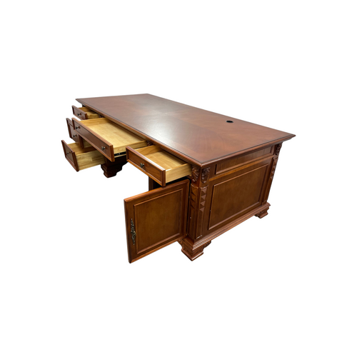 Canora Grey European Style Carved Office Desk, image 28