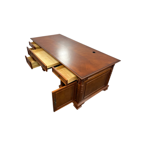 Canora Grey European Style Carved Office Desk, image 29