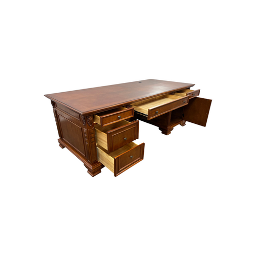 Canora Grey European Style Carved Office Desk, image 30