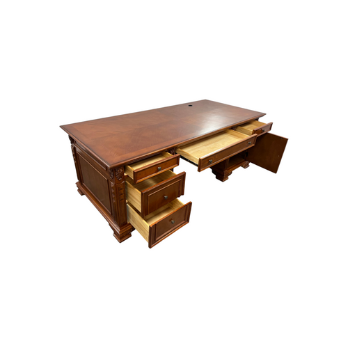Canora Grey European Style Carved Office Desk, image 31