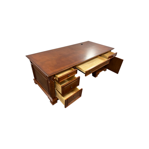 Canora Grey European Style Carved Office Desk, image 32