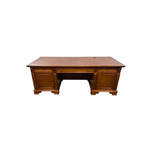 Canora Grey European Style Carved Office Desk, image 33