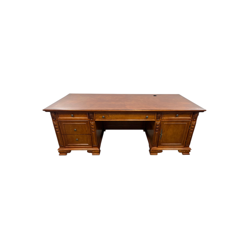 Canora Grey European Style Carved Office Desk, image 34