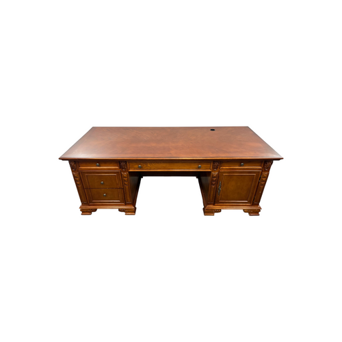 Canora Grey European Style Carved Office Desk, image 35