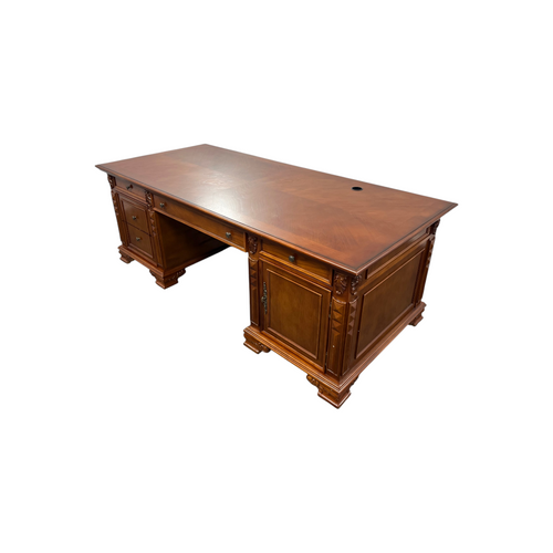 Canora Grey European Style Carved Office Desk, image 36