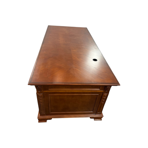 Canora Grey European Style Carved Office Desk, image 39