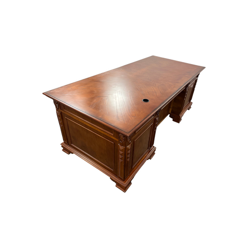 Canora Grey European Style Carved Office Desk, image 40
