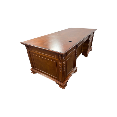 Canora Grey European Style Carved Office Desk, image 41