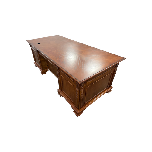 Canora Grey European Style Carved Office Desk, image 42