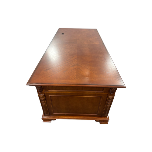 Canora Grey European Style Carved Office Desk, image 44