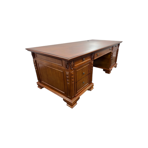 Canora Grey European Style Carved Office Desk, image 47
