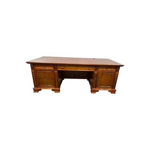 Canora Grey European Style Carved Office Desk, image 48