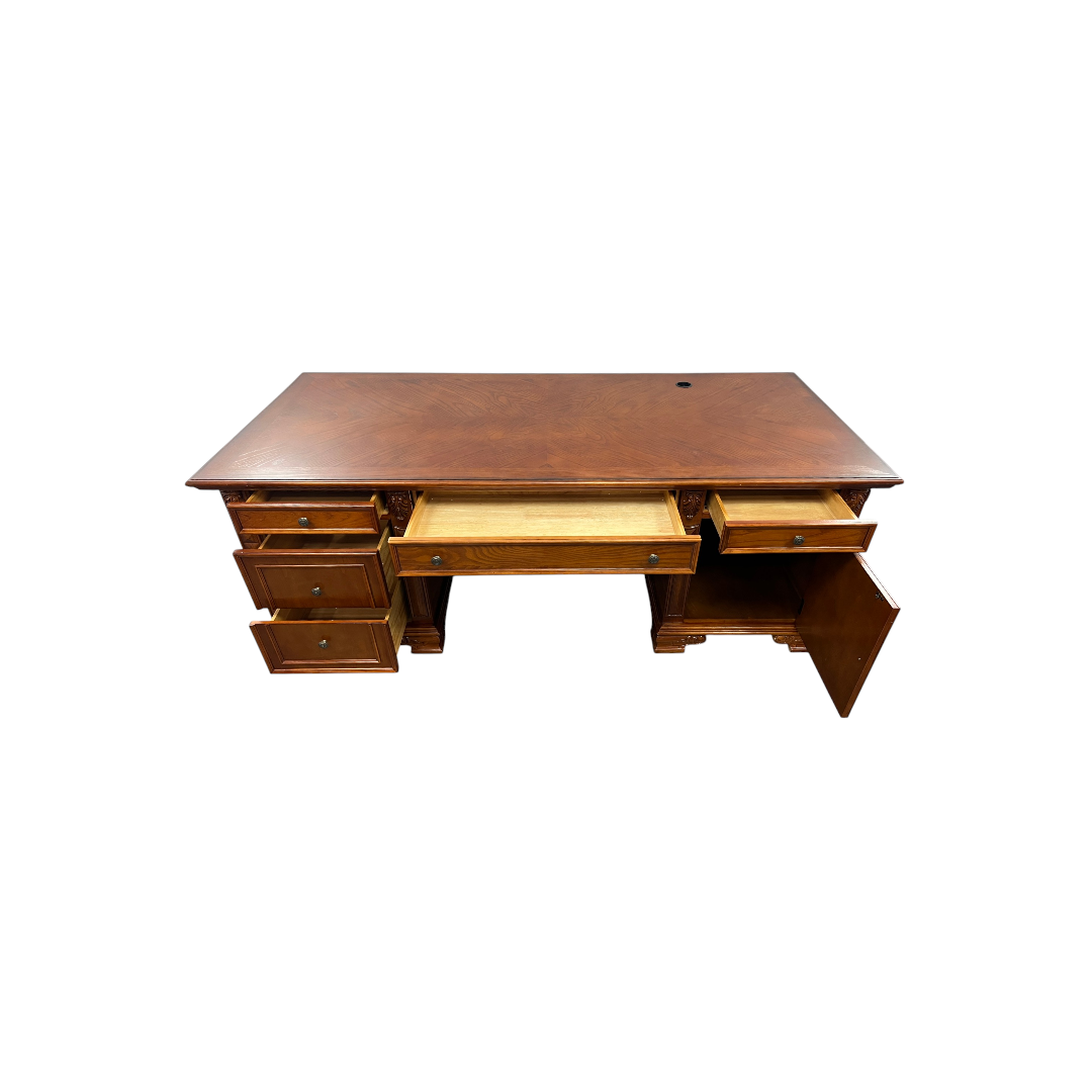 Canora Grey European Style Carved Office Desk