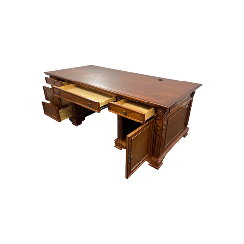 Canora Grey European Style Carved Office Desk, image 51