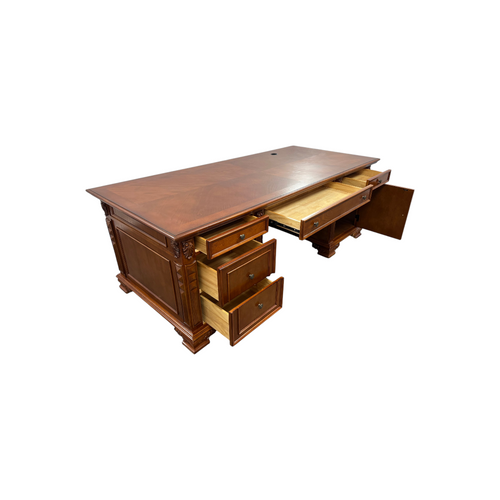 Canora Grey European Style Carved Office Desk, image 52