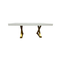 Everly Quinn Talassa White Modern Dining Table