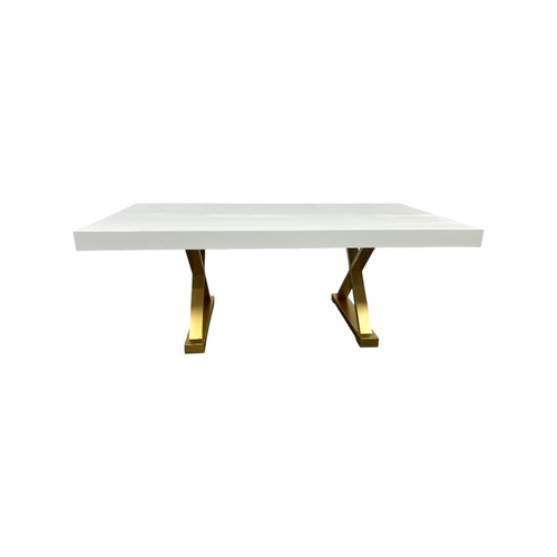 Everly Quinn Talassa White Modern Dining Table, image 2